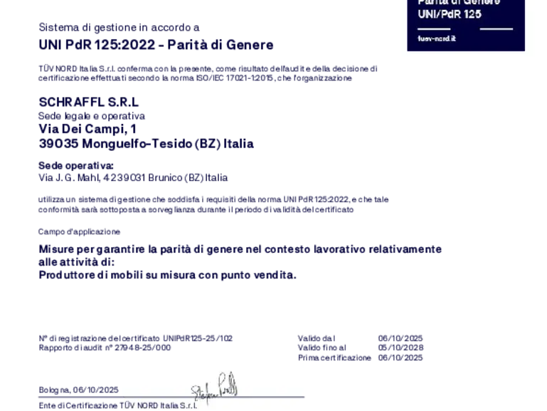 Parità di Genere UNI/PdR 125